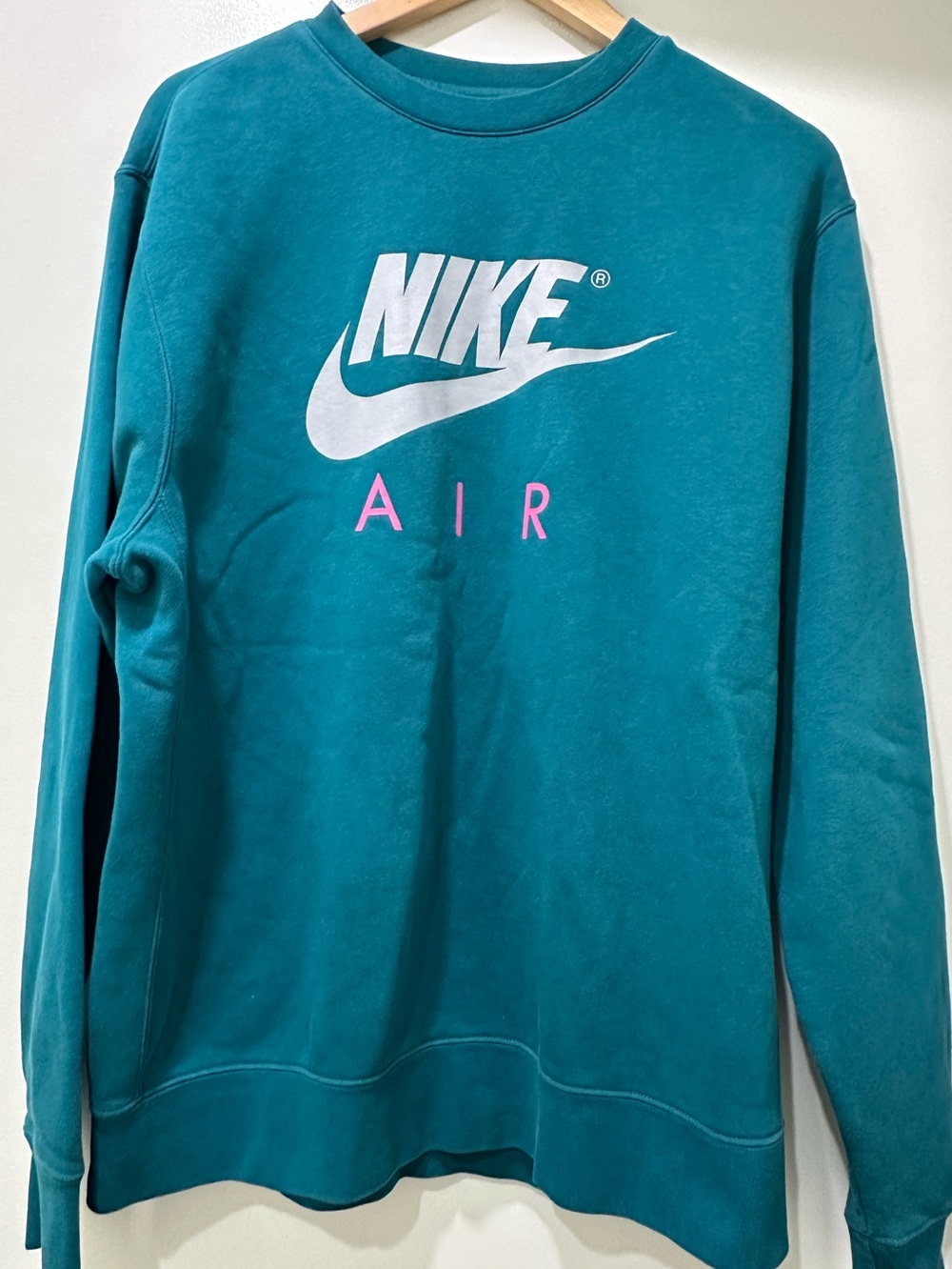 Nike Air Teal Crewneck Graphic Sweatshirt Size L